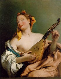 Mujer con Mandolina